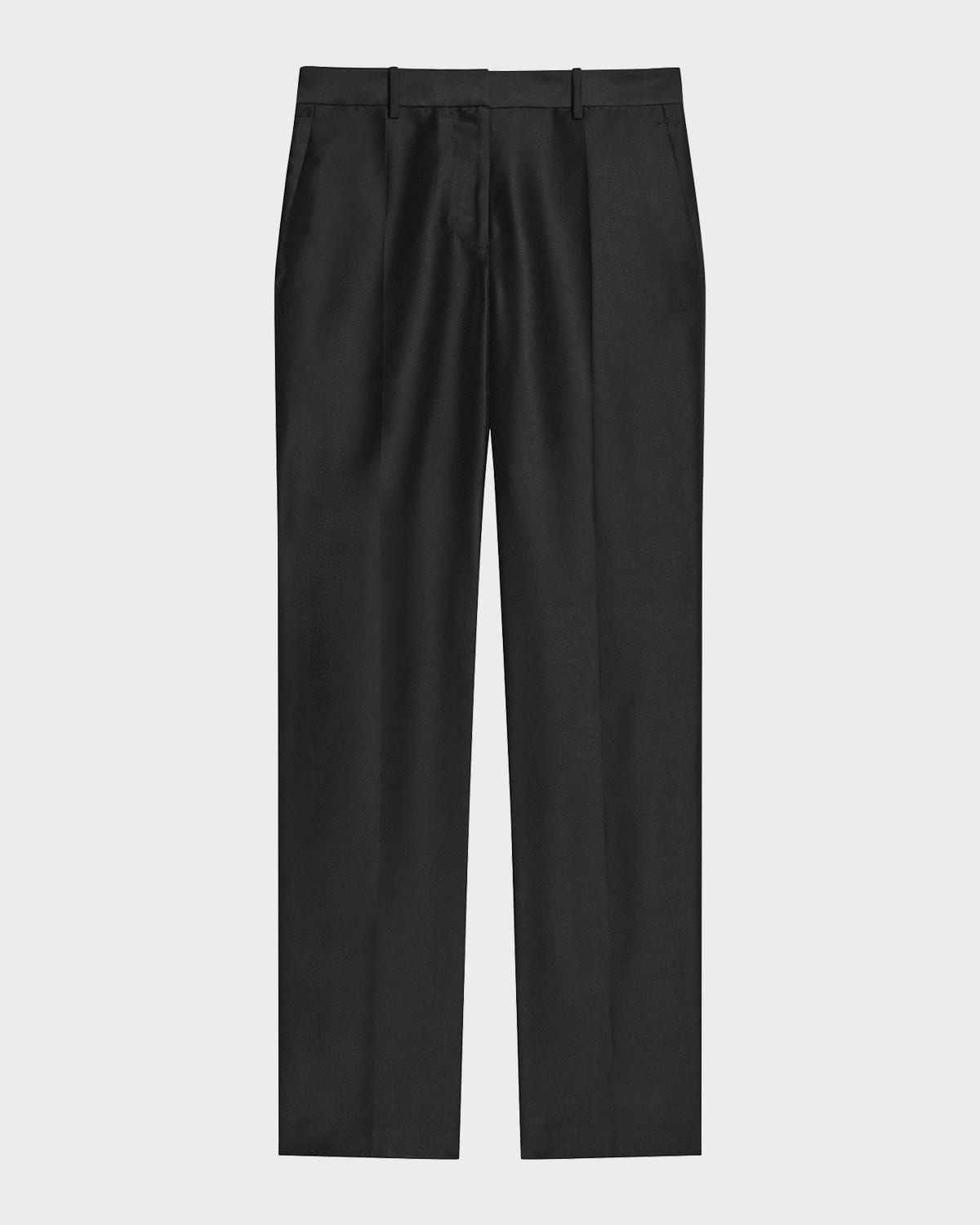 Helmut Lang Sheer Straight-leg Trousers In Black