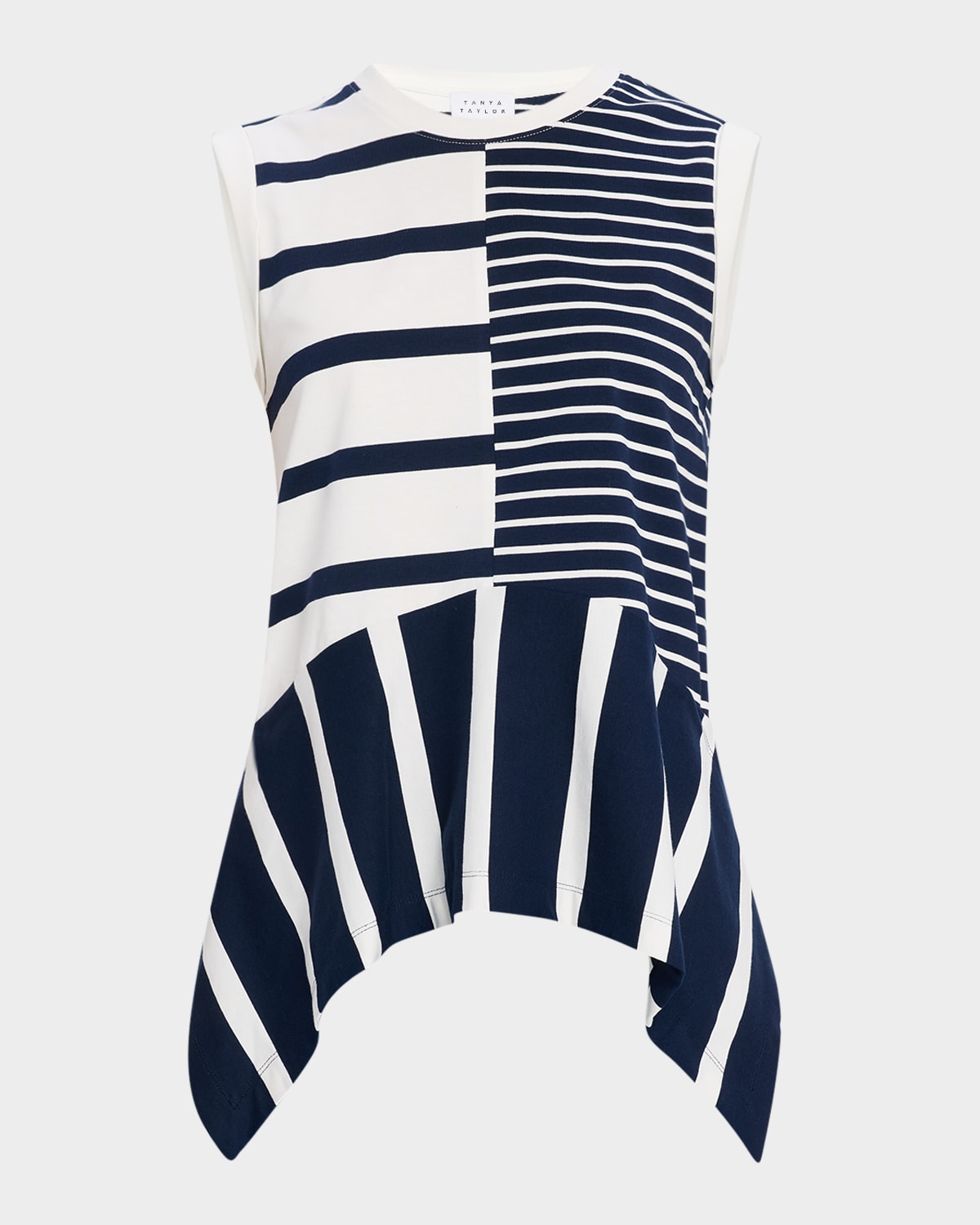 Tanya Taylor Chantel Stripe Sleeveless Top
