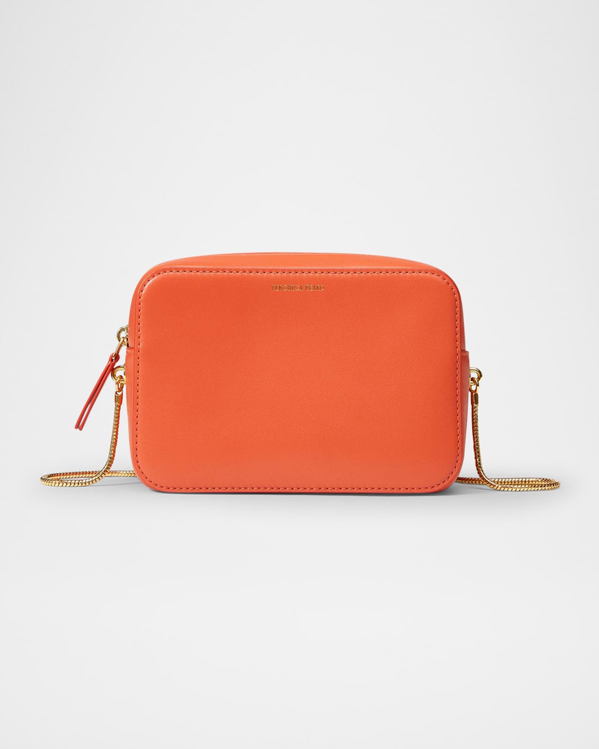 Boxy Chain Leather Crossbody Bag