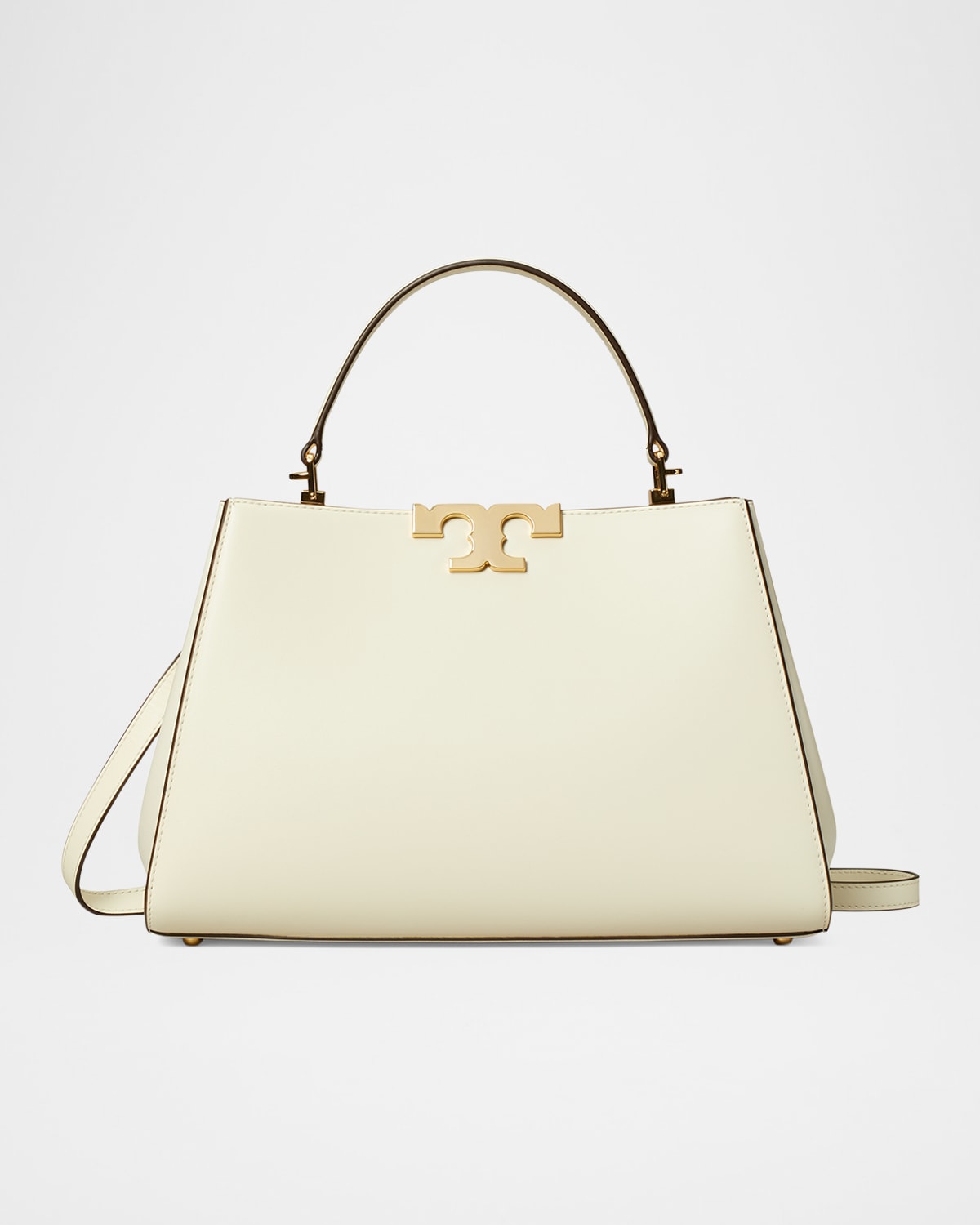 Tory Burch Eleanor Satchel Bag In Warm White