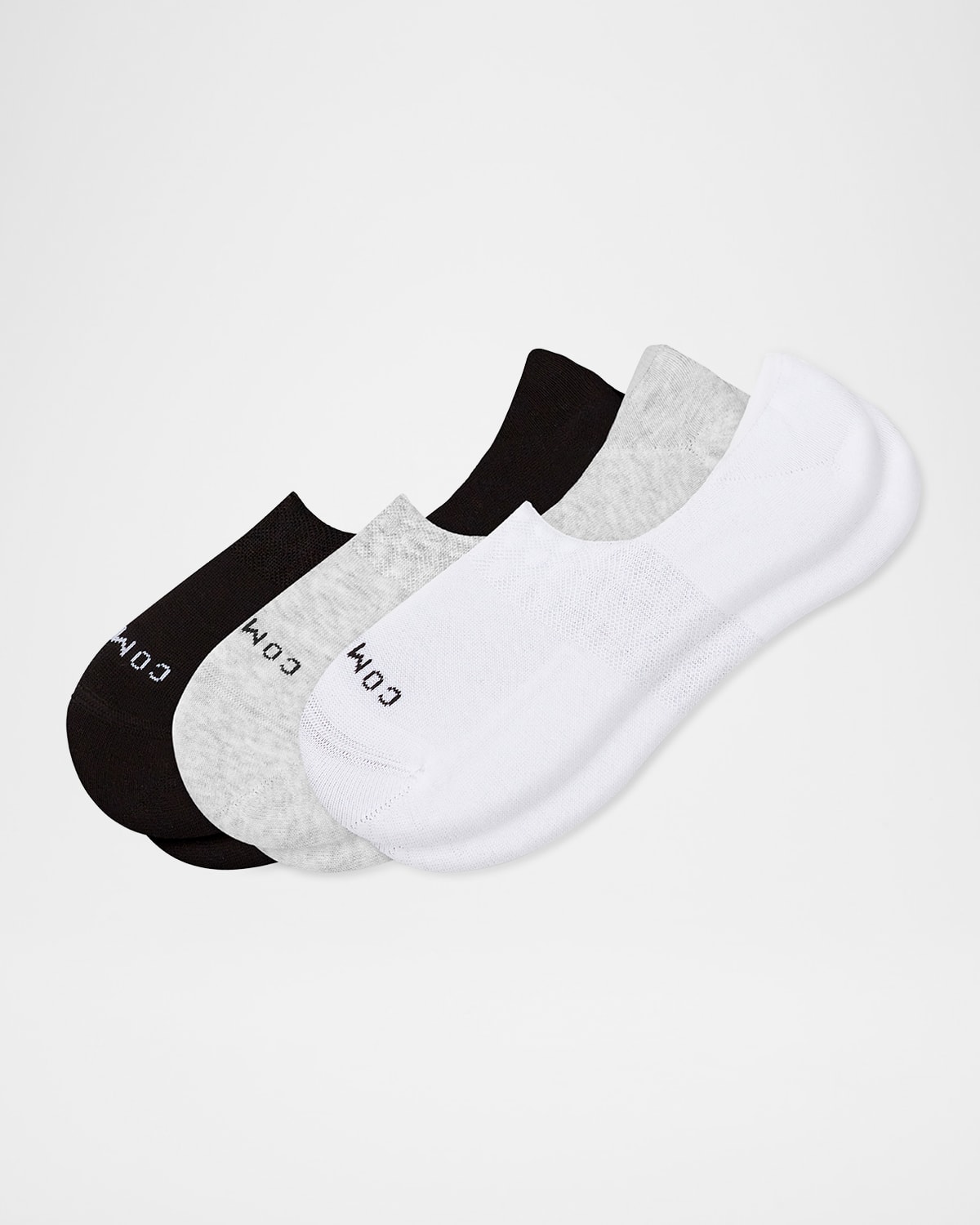 Men's 3-Pack Cotton No-Show Socks with Grips