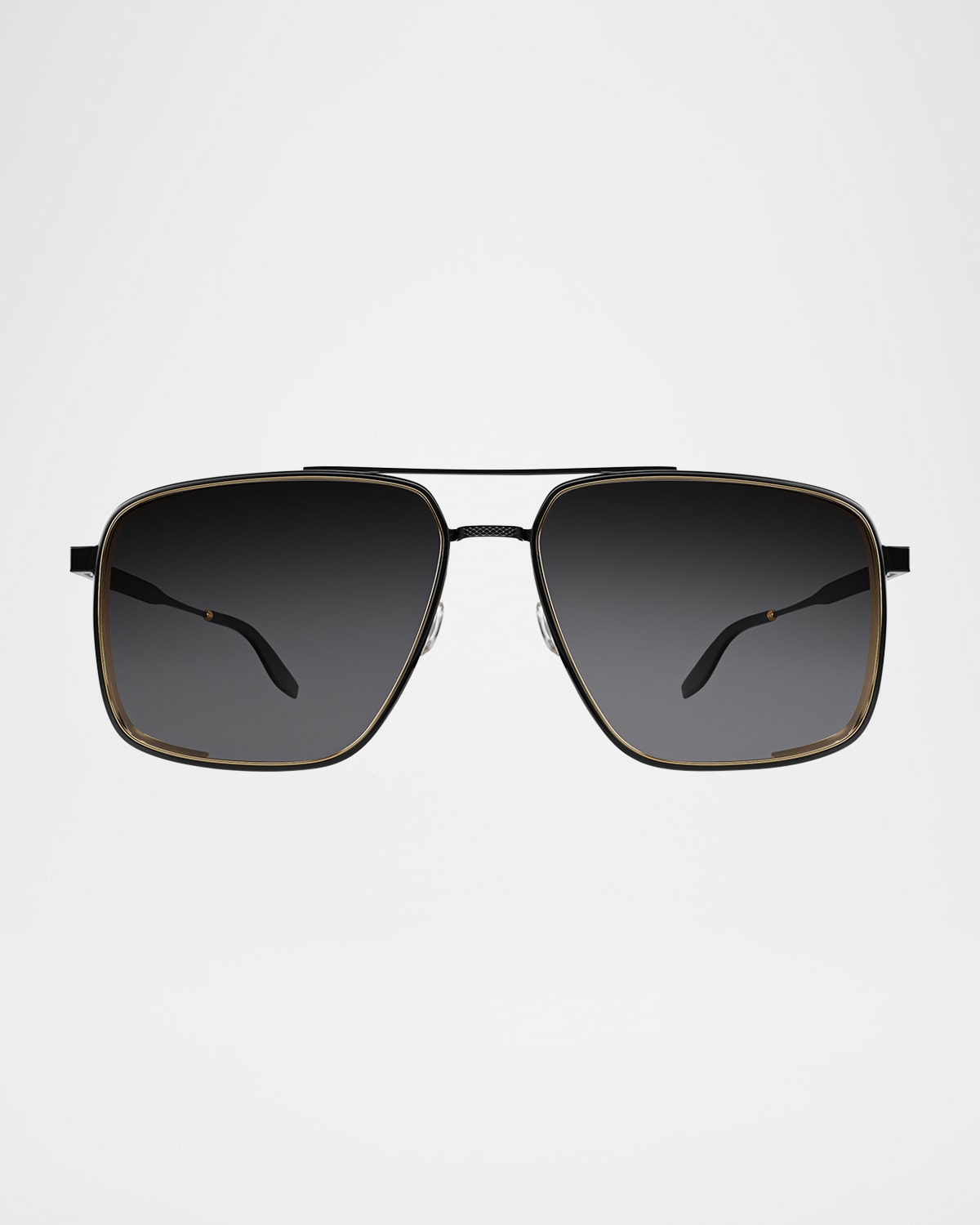 BARTON PERREIRA MEN'S SCARAMANGA 007 TITANIUM AVIATOR SUNGLASSES 