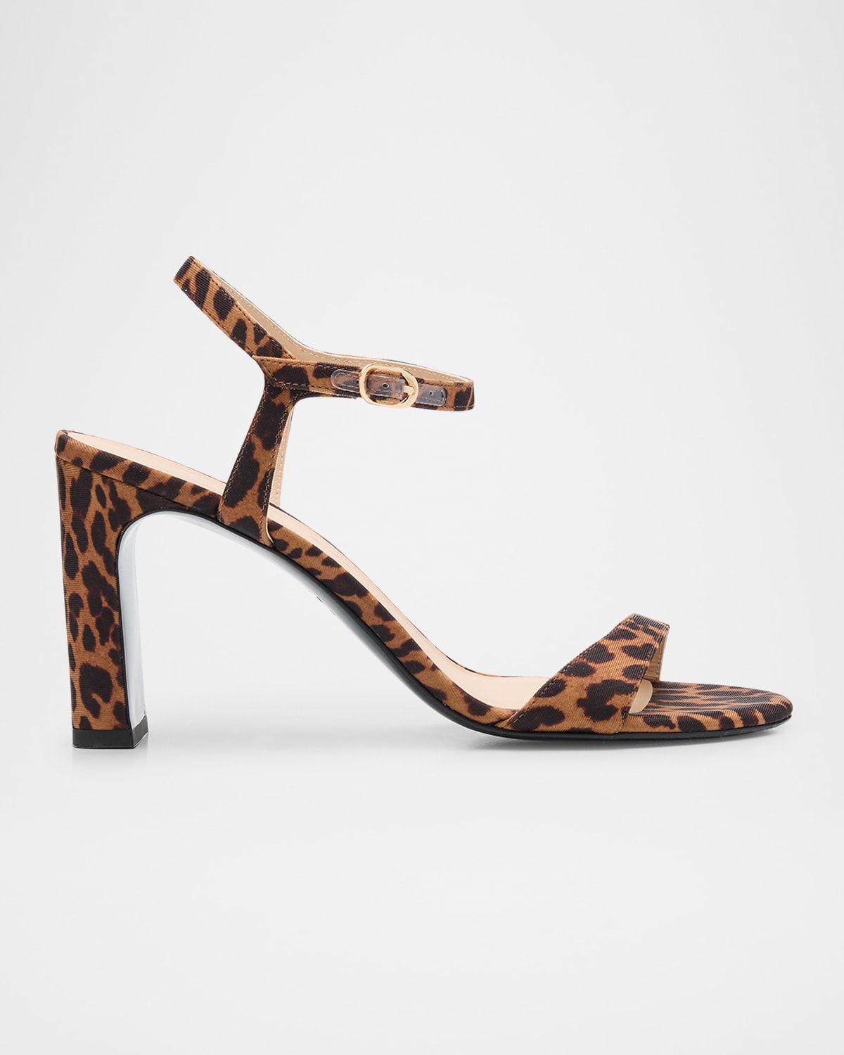 Stuart Weitzman Babette Leopard-print Ankle-strap Sandals