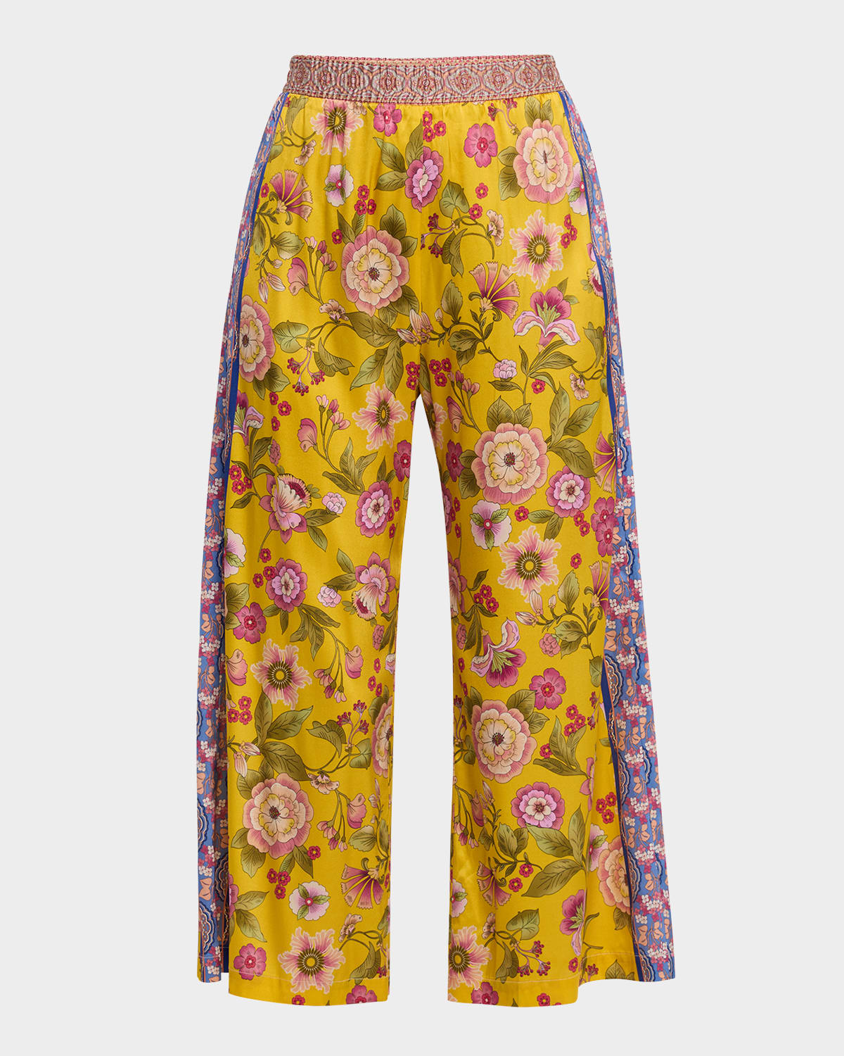 The Audrey Floral-Print Silk Charmeuse Tunic