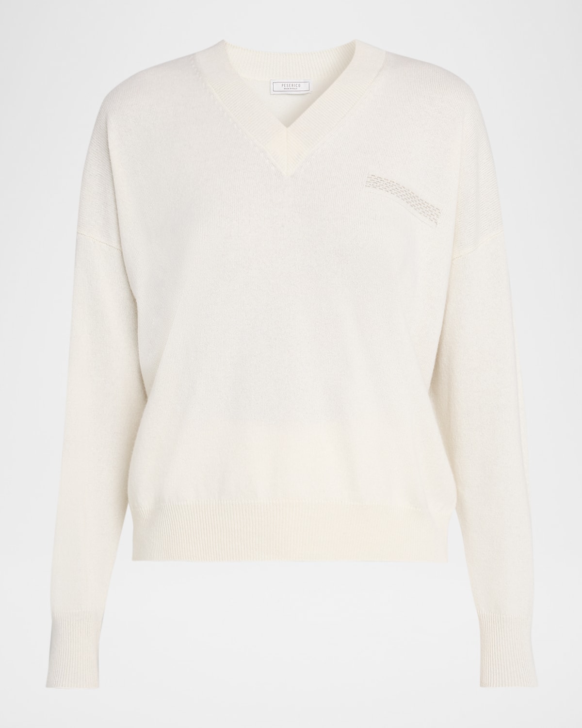 Peserico Punto Luce Wool-blend Knit Sweater
