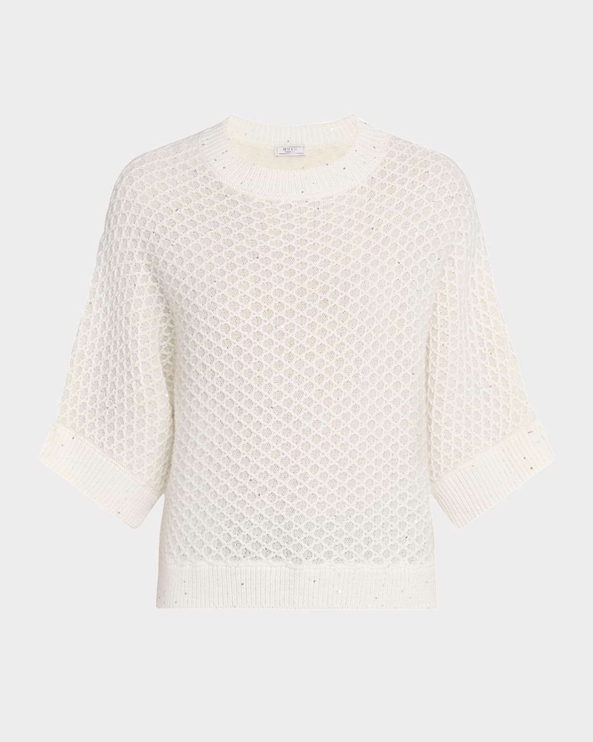 Peserico Textured Sequin-embellished Sweater