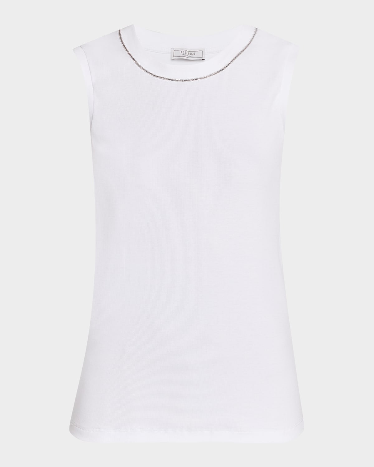 Peserico Punto Luce Crewneck Rib Knit Top