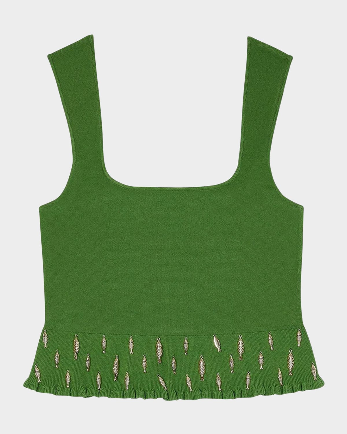 Shop Sandro Sautie Fish Charm Sleeveless Sweater