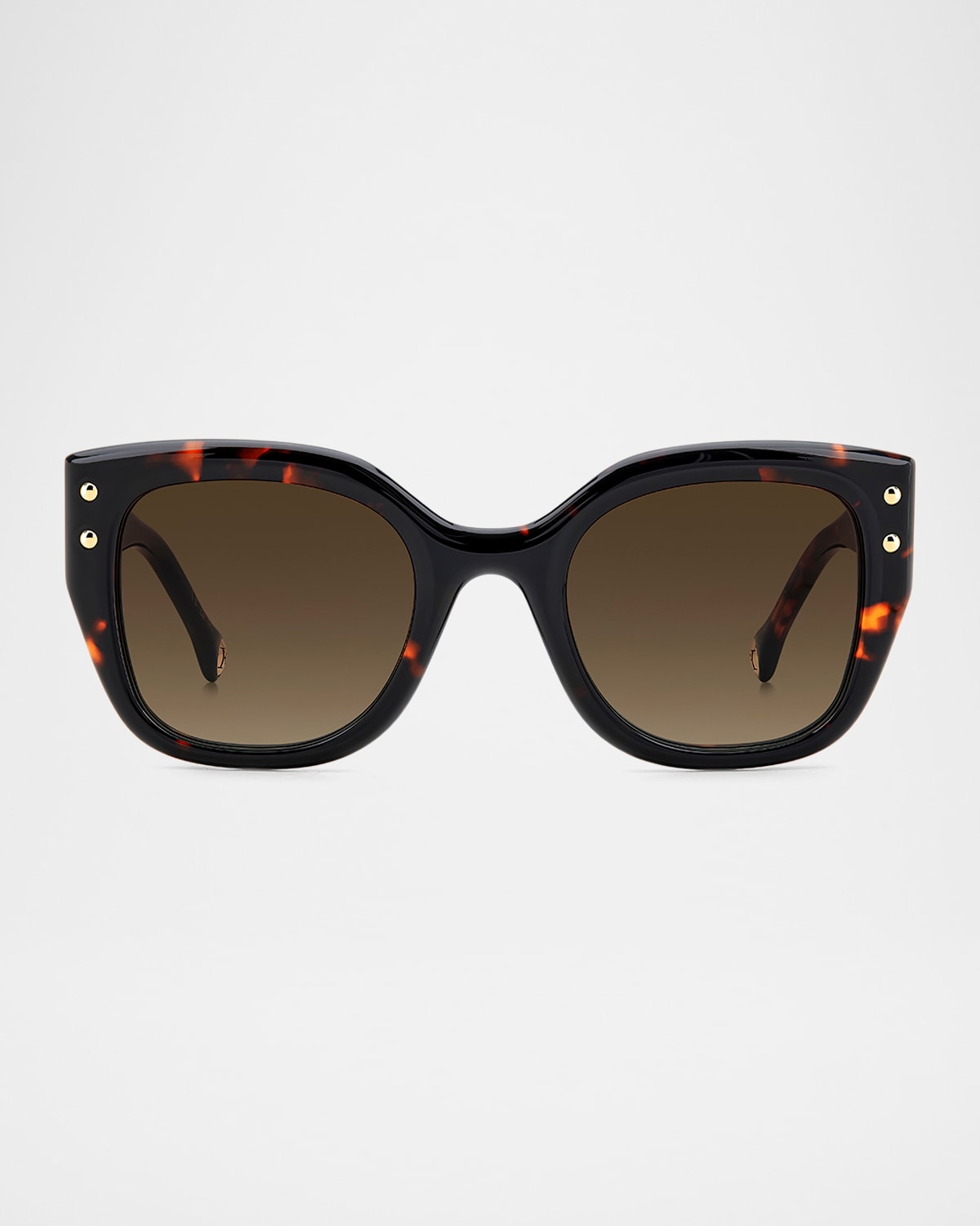 Carolina Herrera Logo-Print Square Acetate Sunglasses