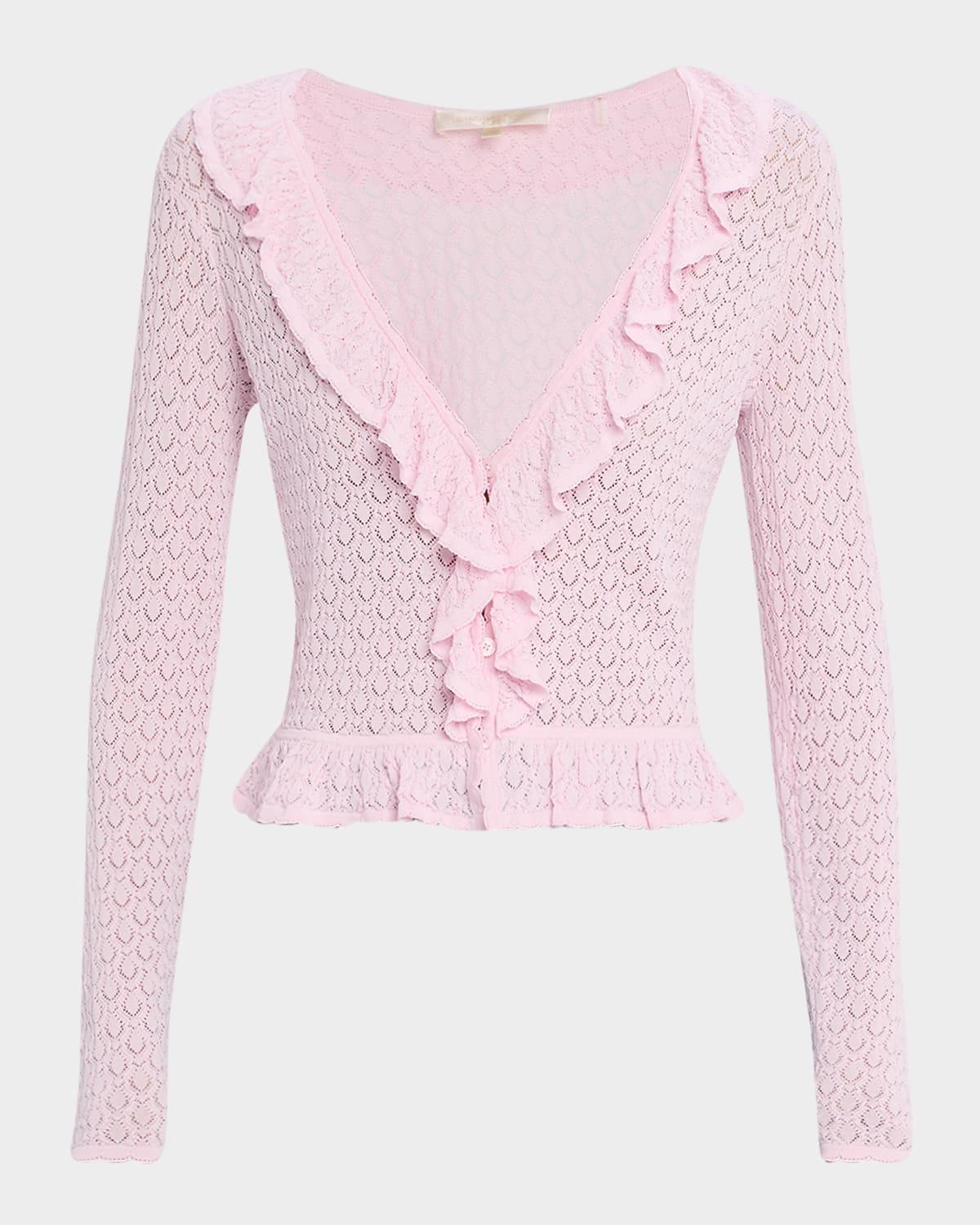 Nilah Ruffle-Trim Cardigan