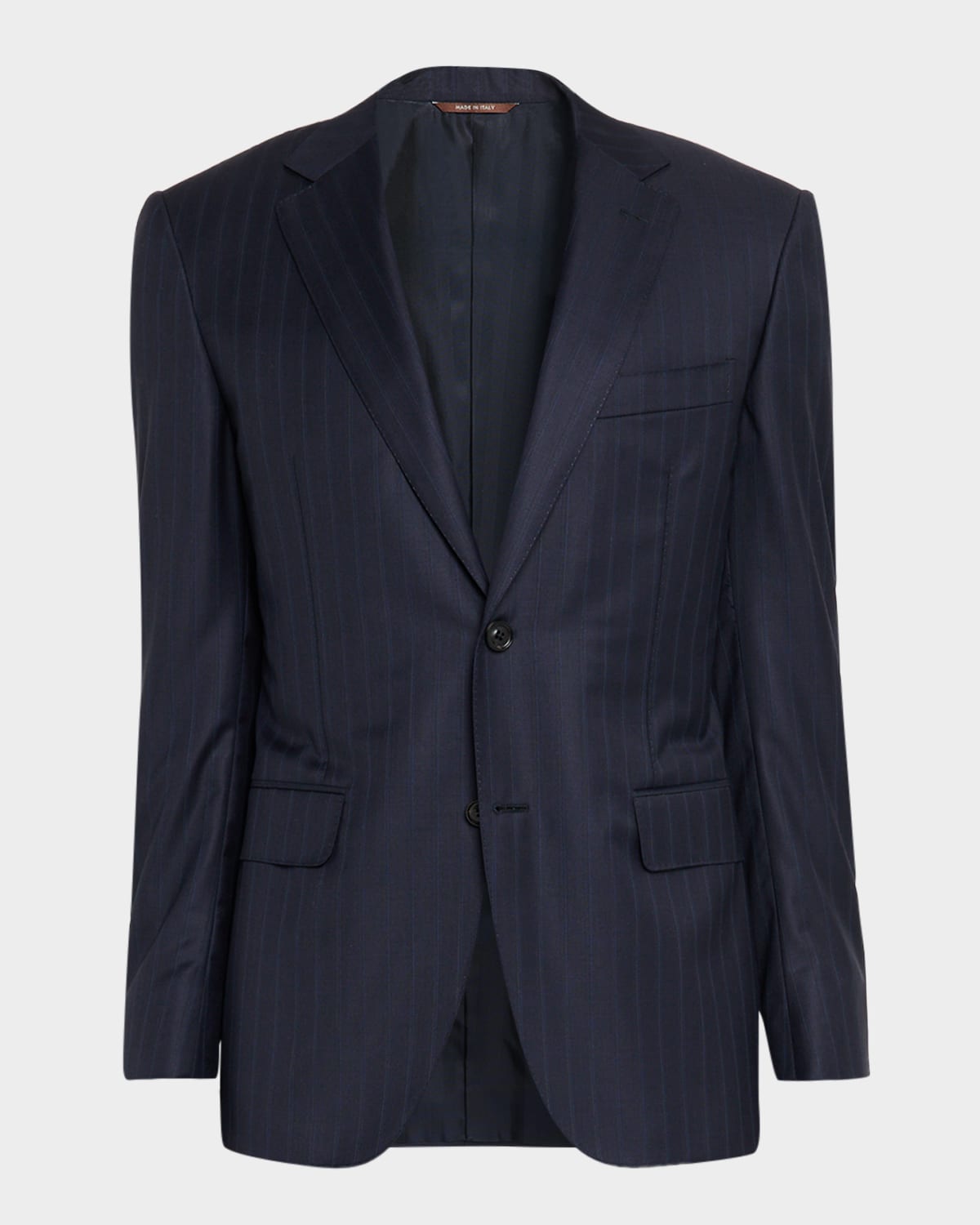 Canali Men's Tonal Stripe Wool Stretch Sport Coat In Blue