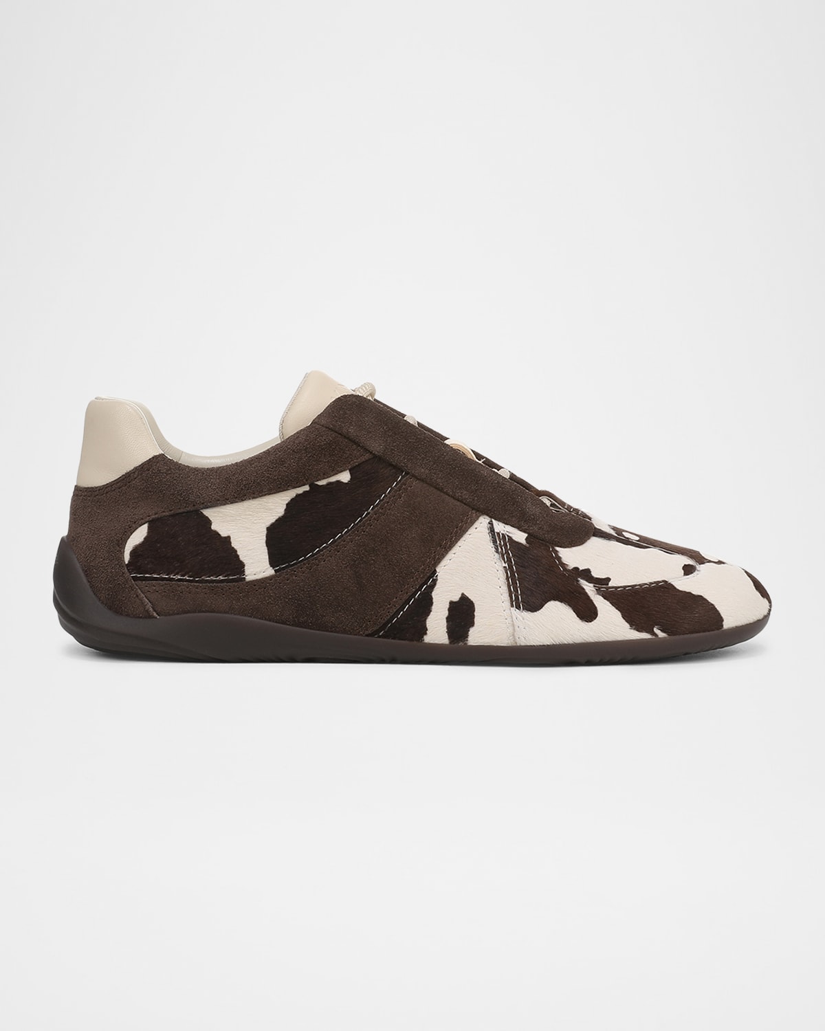 Vince Solaris Calf Hair Slim Trainer Sneakers In Multi