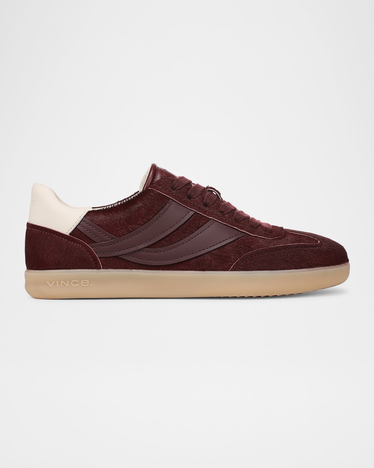 Vince Oasis Calf Hair Low-top Sneakers In Red