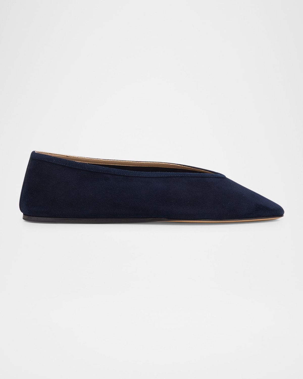 LE MONDE BERYL LUNA SUEDE BALLERINA SLIPPERS 