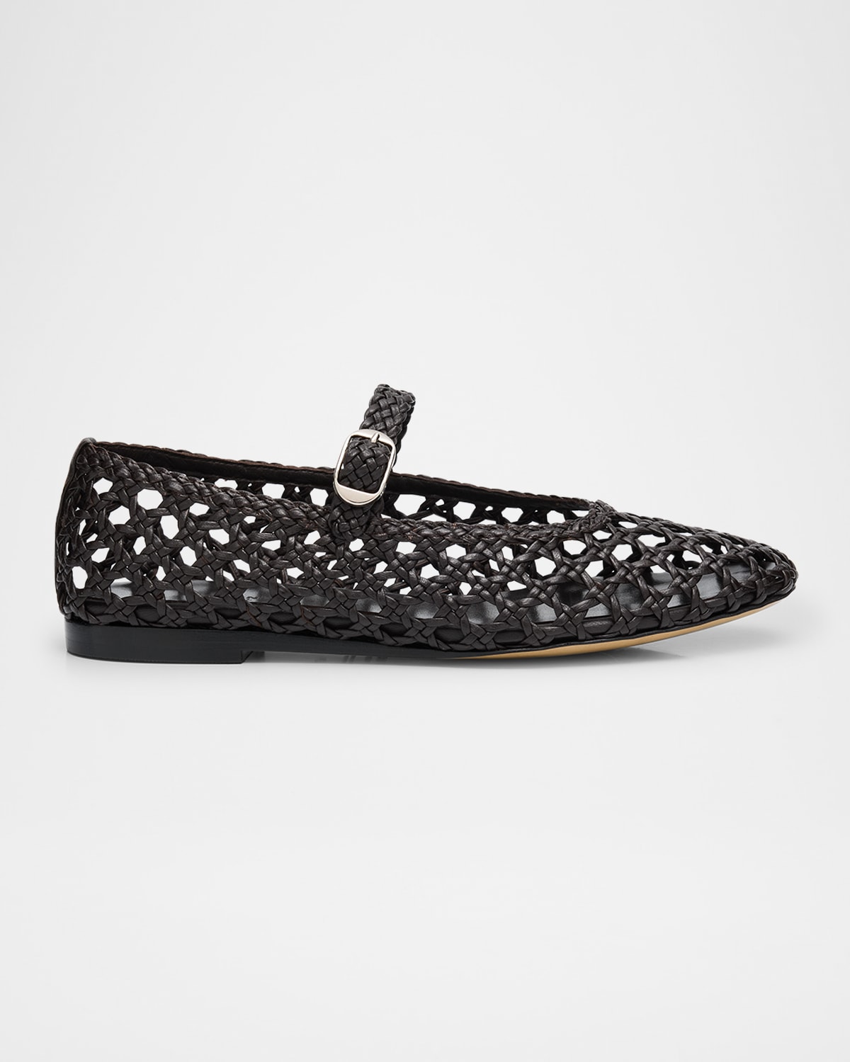 Woven Mary Jane Ballerina Flats