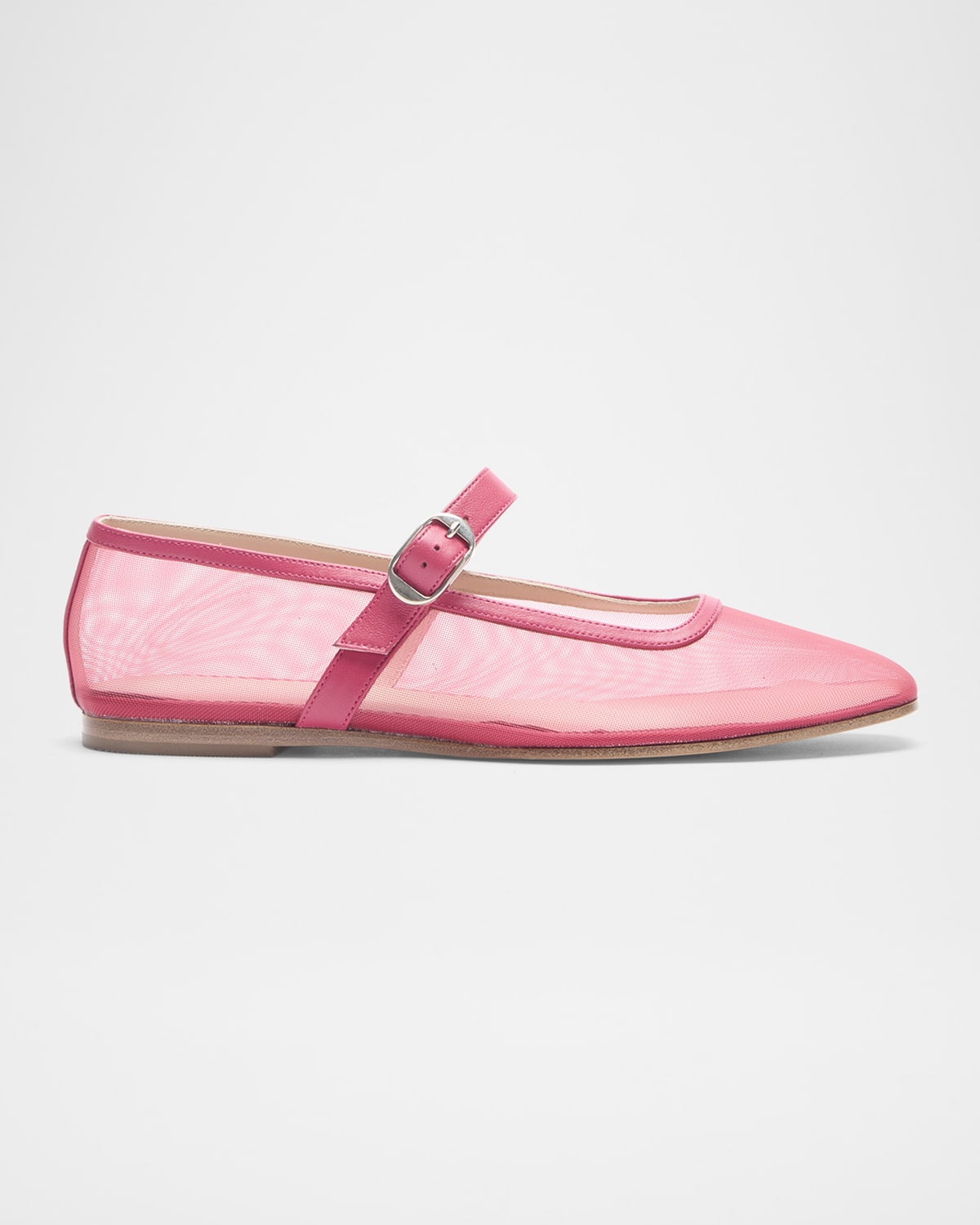 Mesh Mary Jane Ballerina Flats