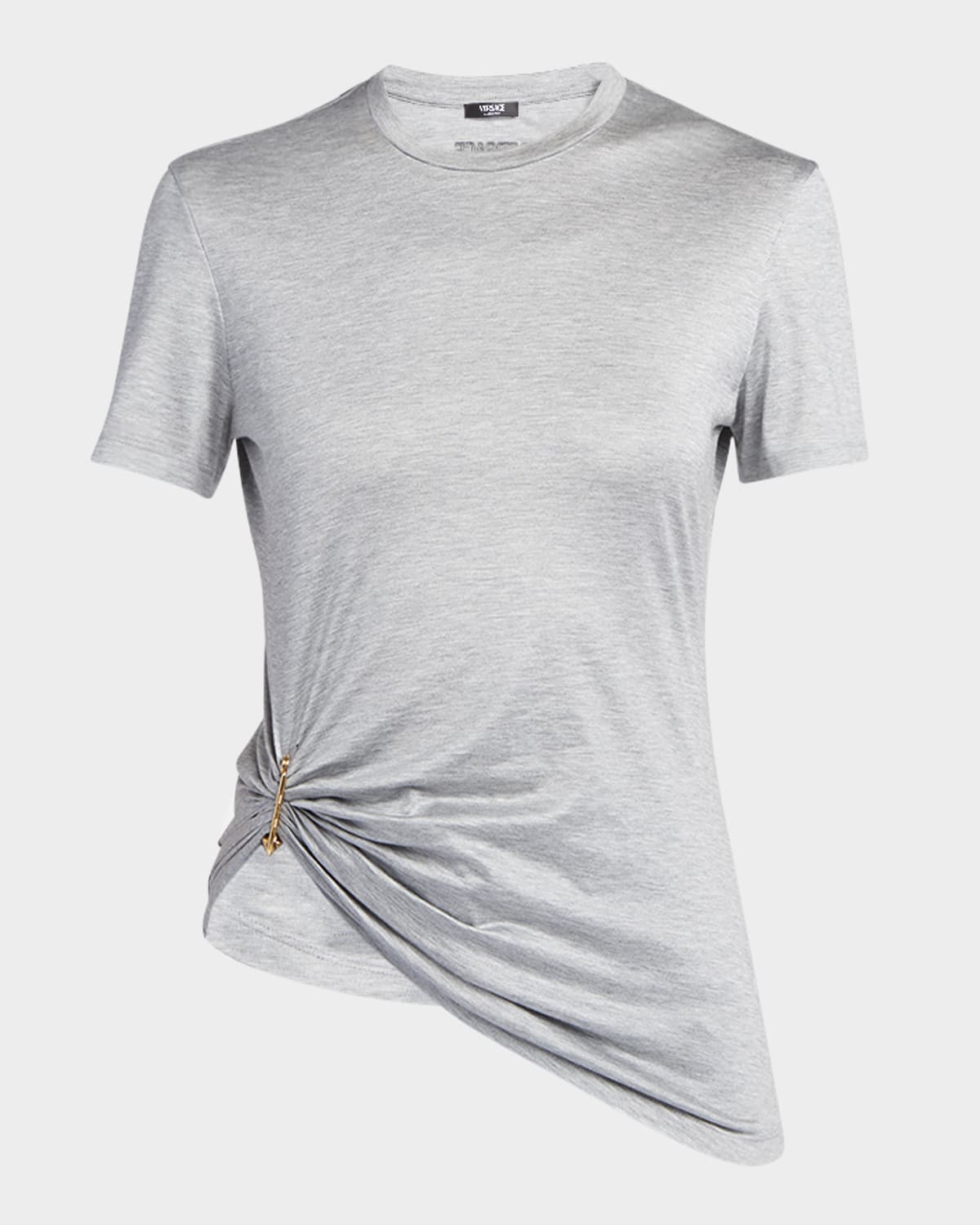 Versace Medusa Pin-gathered Jersey T-shirt