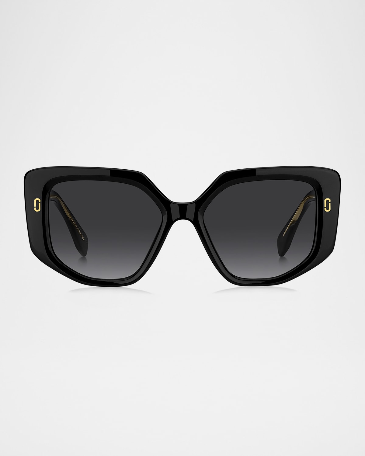 Marc Jacobs 52mm Gradient Square Sunglasses In Black