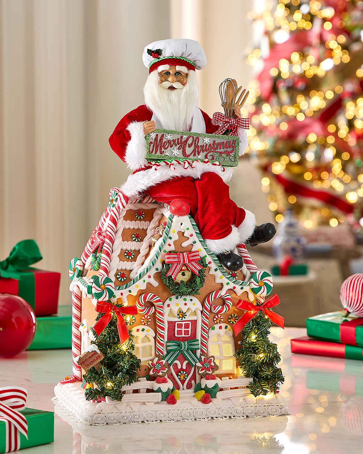 Karen Didion Originals Lighted Homemade Goodies Gingerbread House In Multi