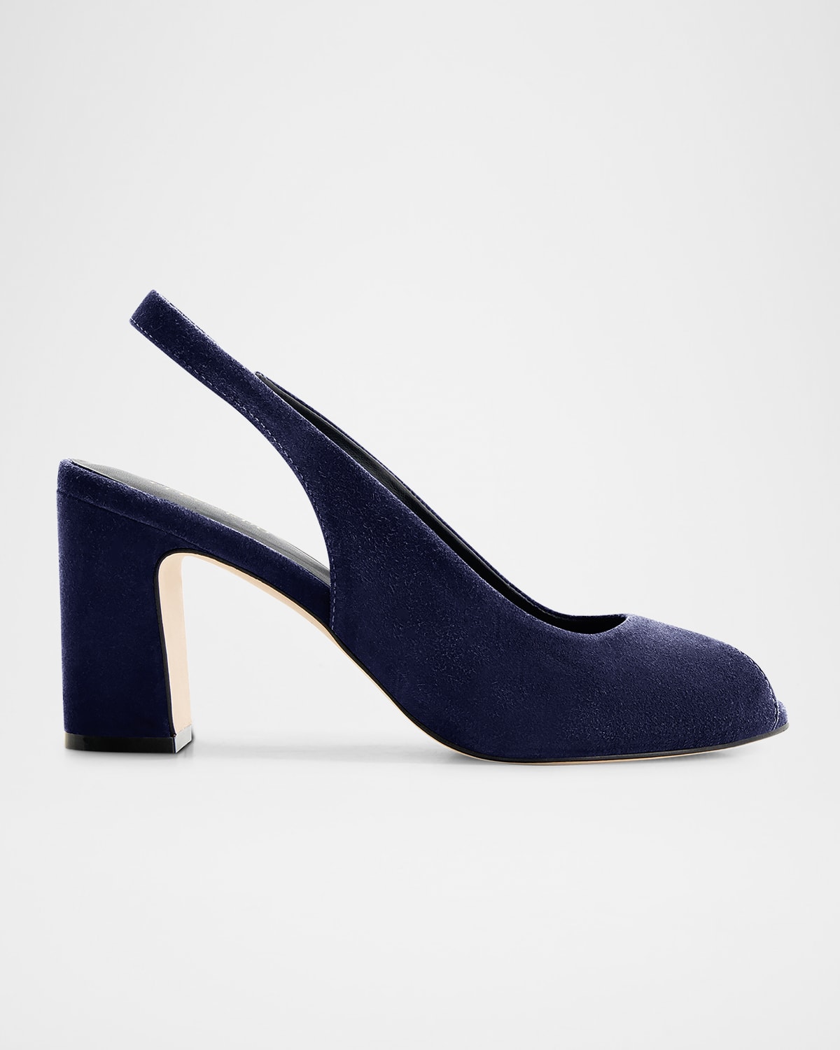 Bernardo Suede Peep-toe Slingback Pumps