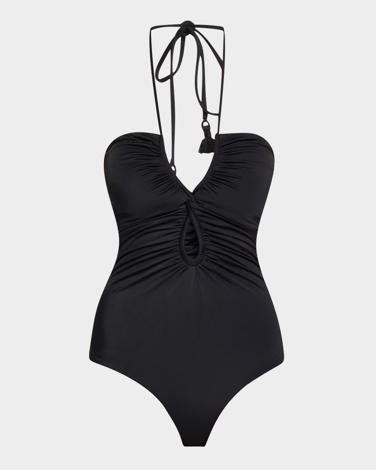 Johanna Ortiz Coral Reef One-piece Swimsuit In Black
