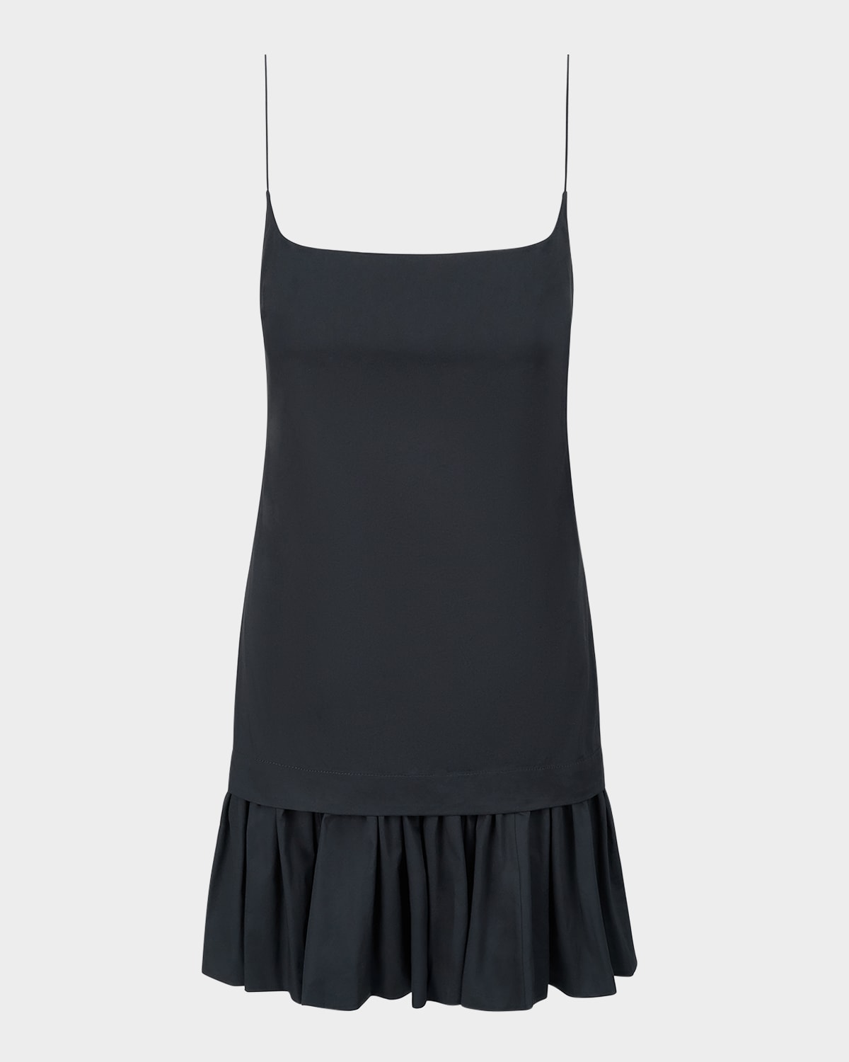 Staud Ari Ruffled Drop-waist Mini Dress