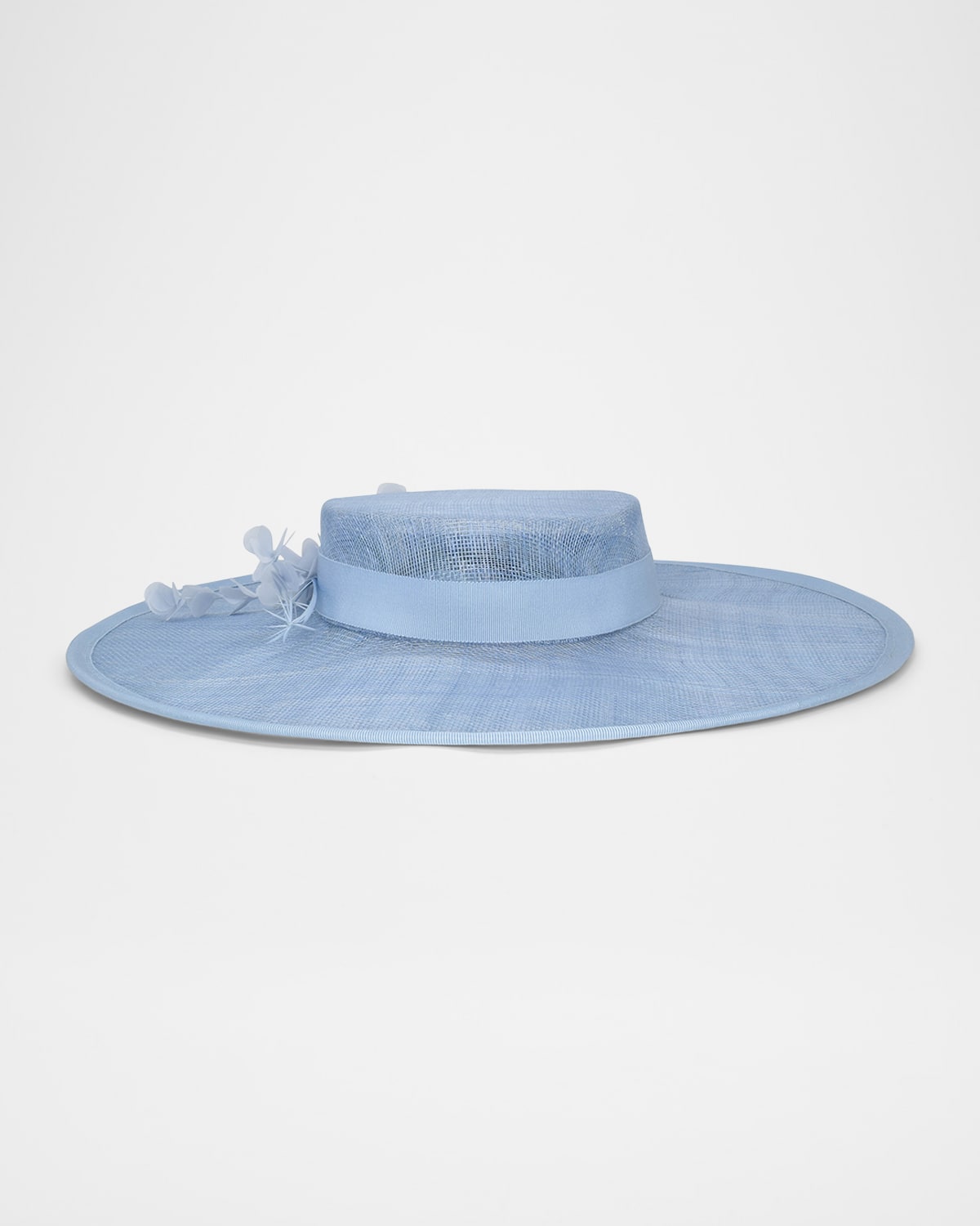 Gigi Burris Calista Mesh Wide Brim Hat In Powder Blue