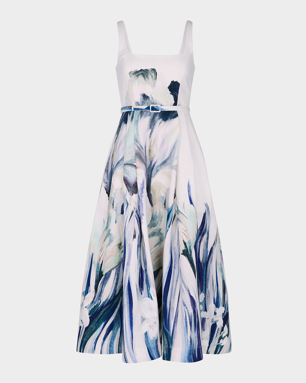 NICHOLAS Sorelle Pleated Floral-Print Midi Dress