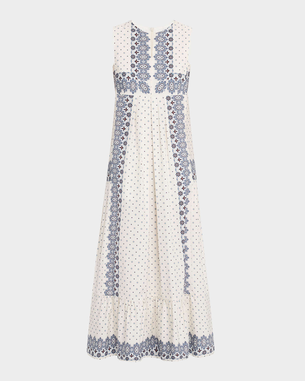 Weekend Max Mara Manila Floral-print Cotton Poplin Midi Dress In Neutral