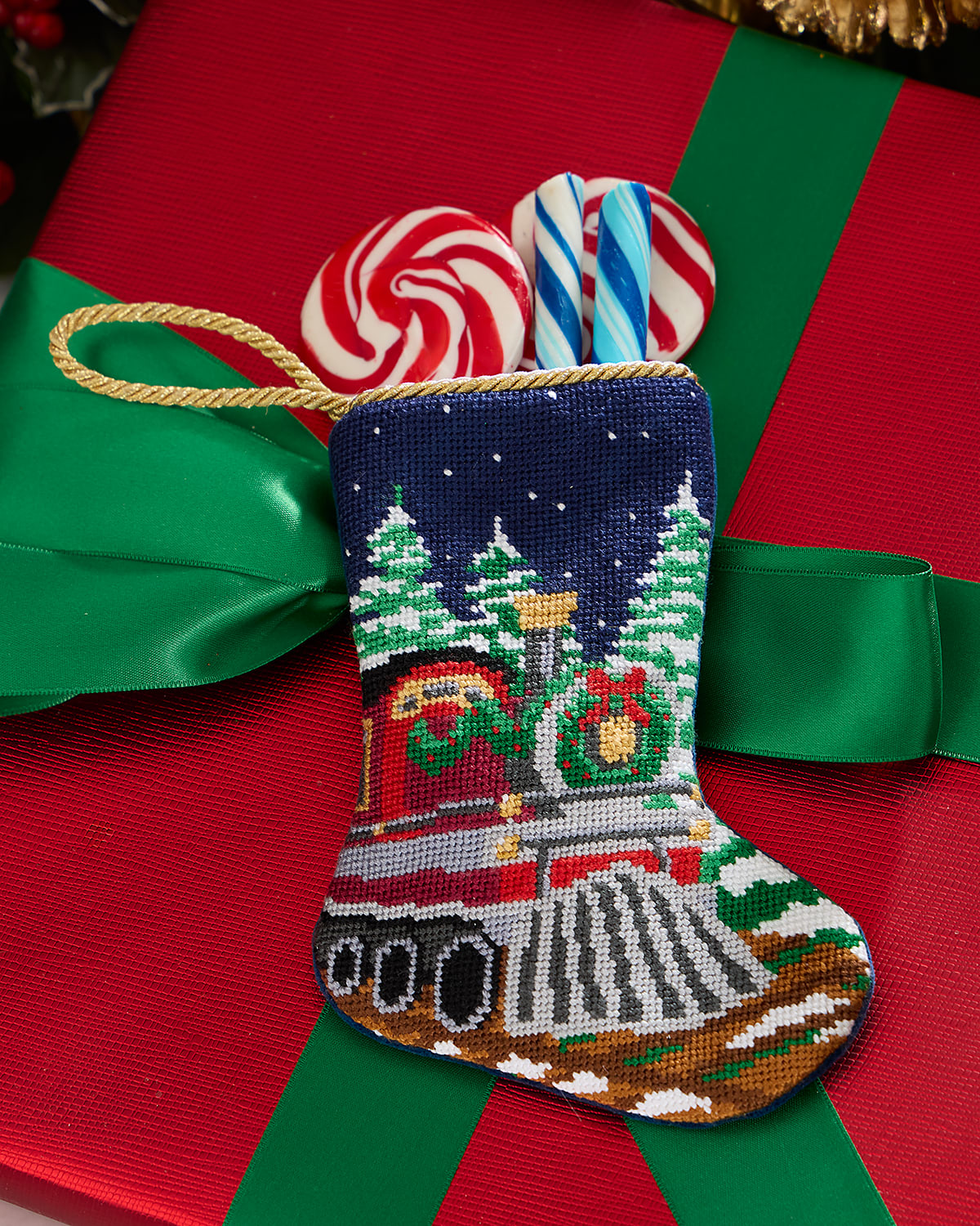 Bauble Stockings X Sainty Nelsen All Aboard Mini Bauble Stocking In Multi