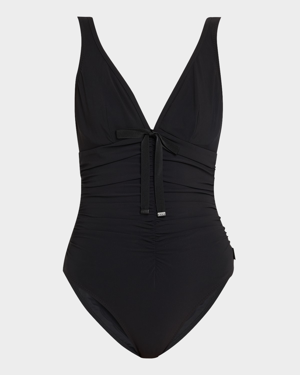 Shan Floating Underwire Tank One-piece Swimsuit In Black
