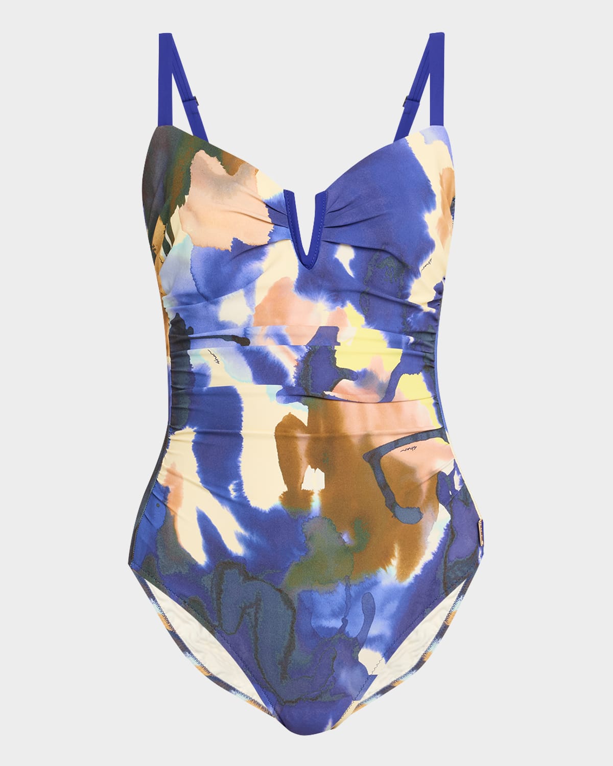 Shop Shan Marrakech Underwire One-piece Swimsuit In Print Marrakech