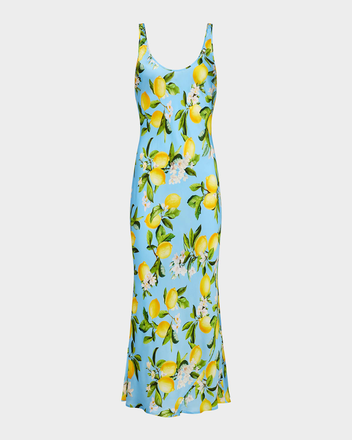 L Agence Akiya Satin Maxi Dress