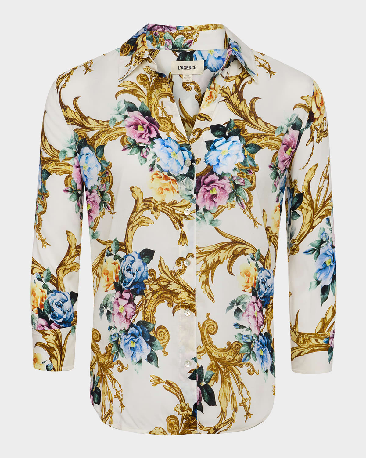 L Agence Camille Button-front Blouse