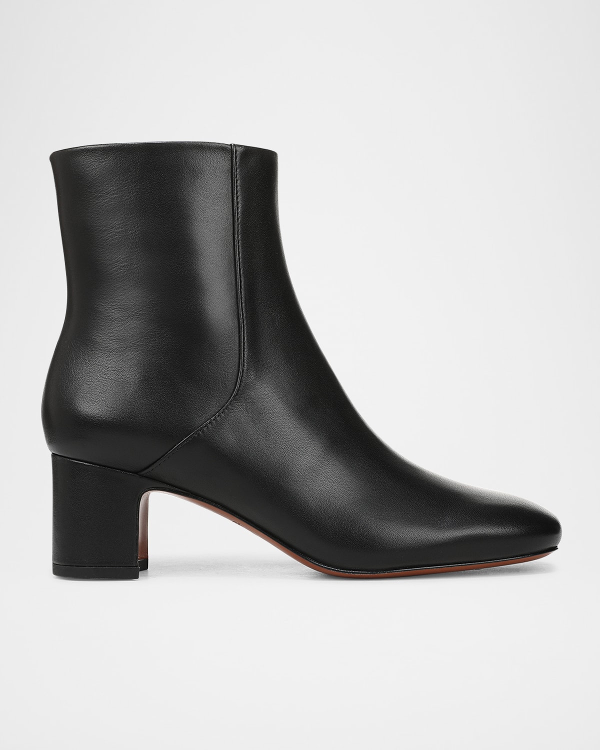 Vince Kellan Leather Ankle Boots In Black