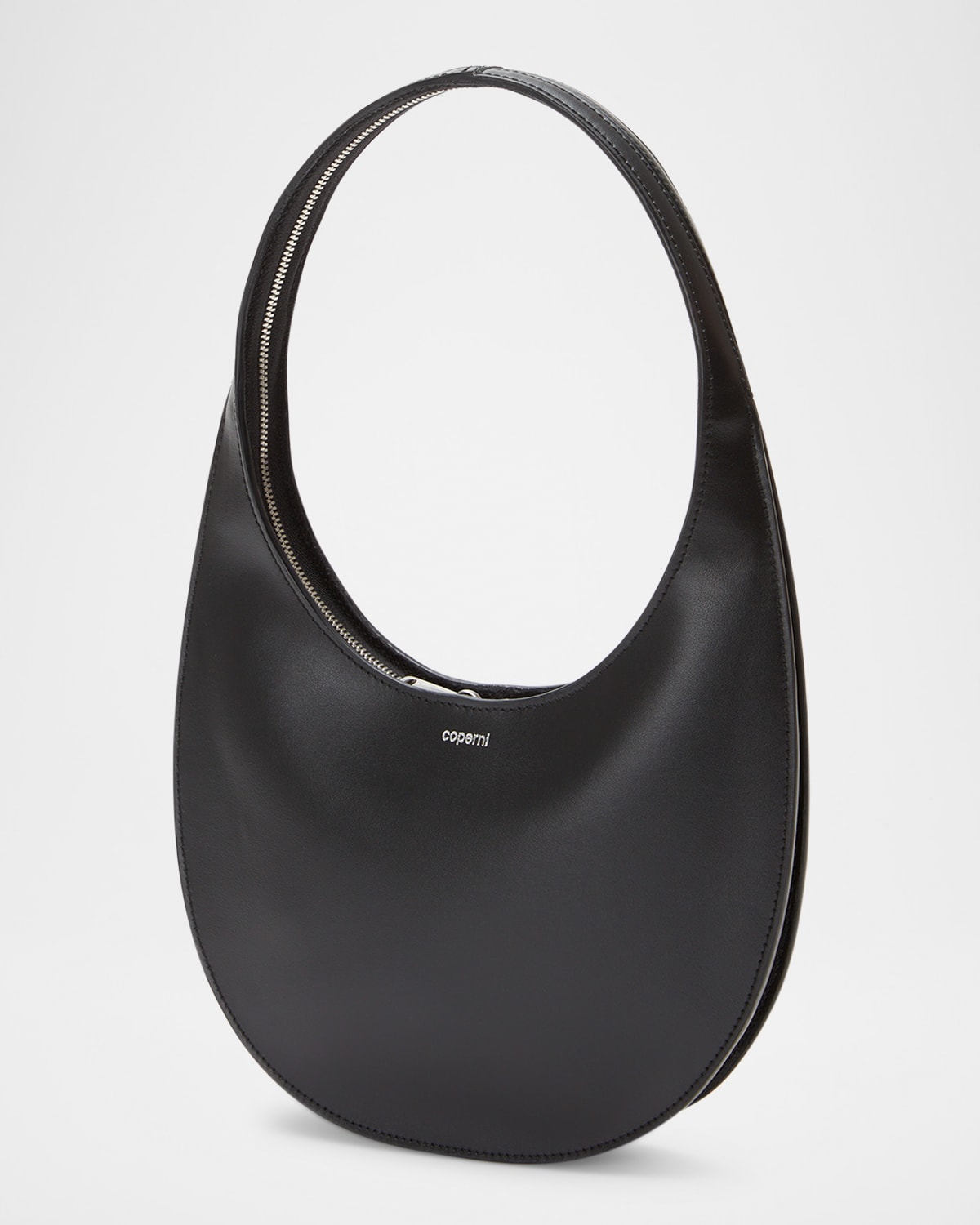 COPERNI SWIPE DOUBLE-GUSSET LEATHER SHOULDER BAG 