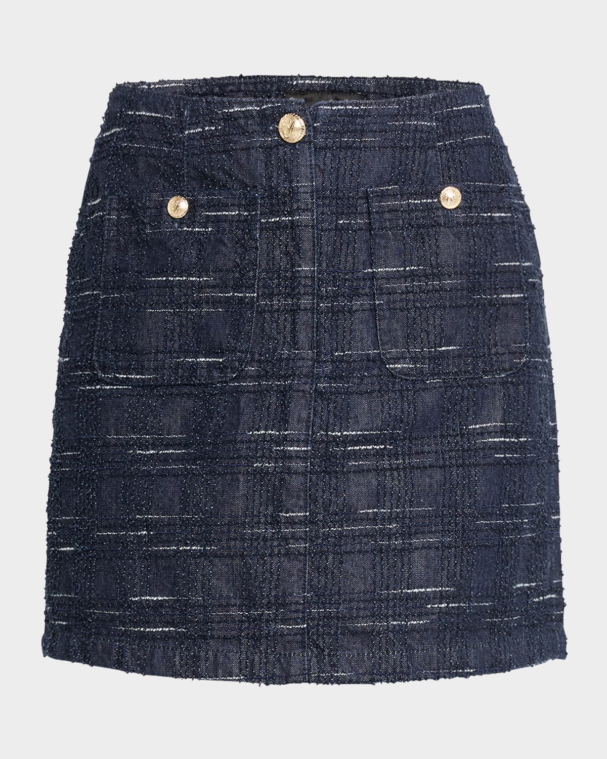 Emporio Armani Denim Jacquard Mini Skirt