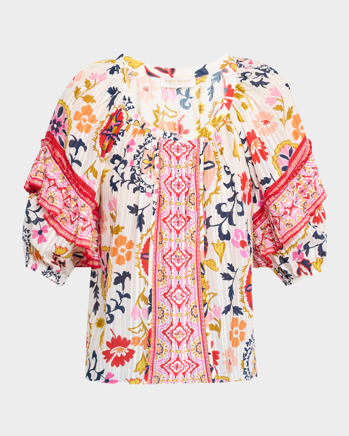 RAMY BROOK REBECA SCOOP-NECK BLOUSE 