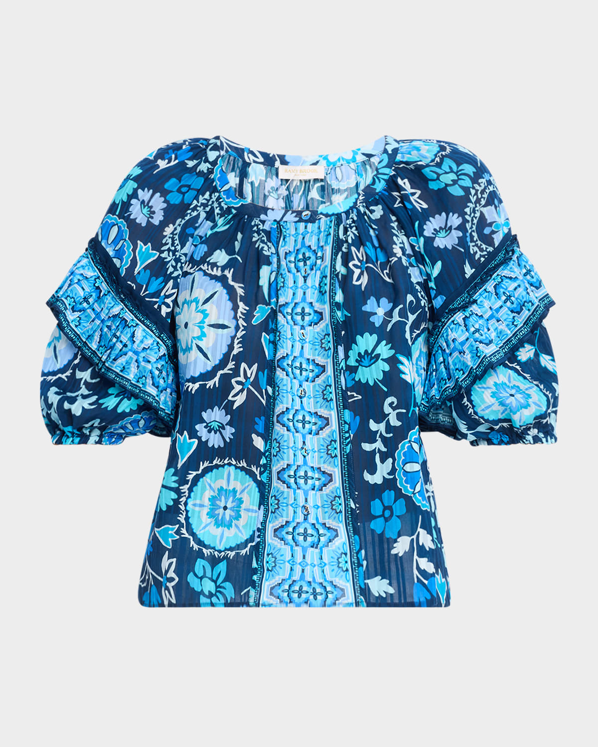RAMY BROOK REBECA SCOOP-NECK BLOUSE 