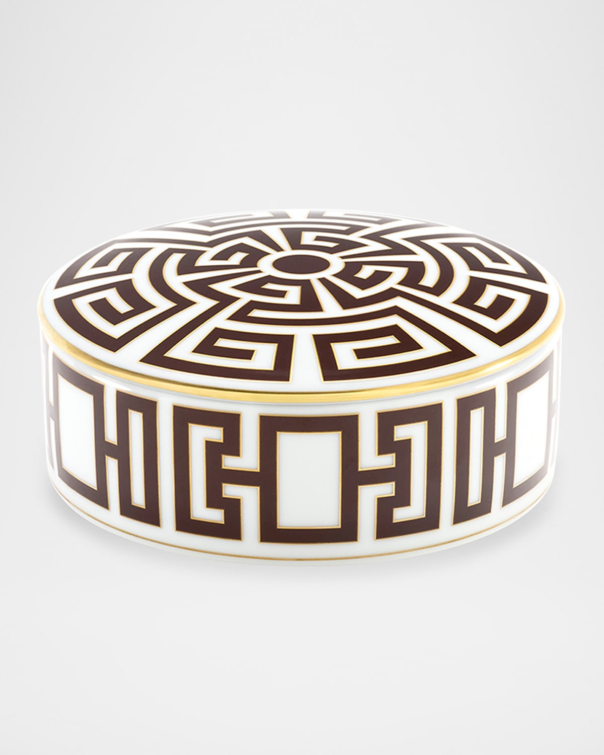 Ginori 1735 Labirinto Ebano Round Trinket Box