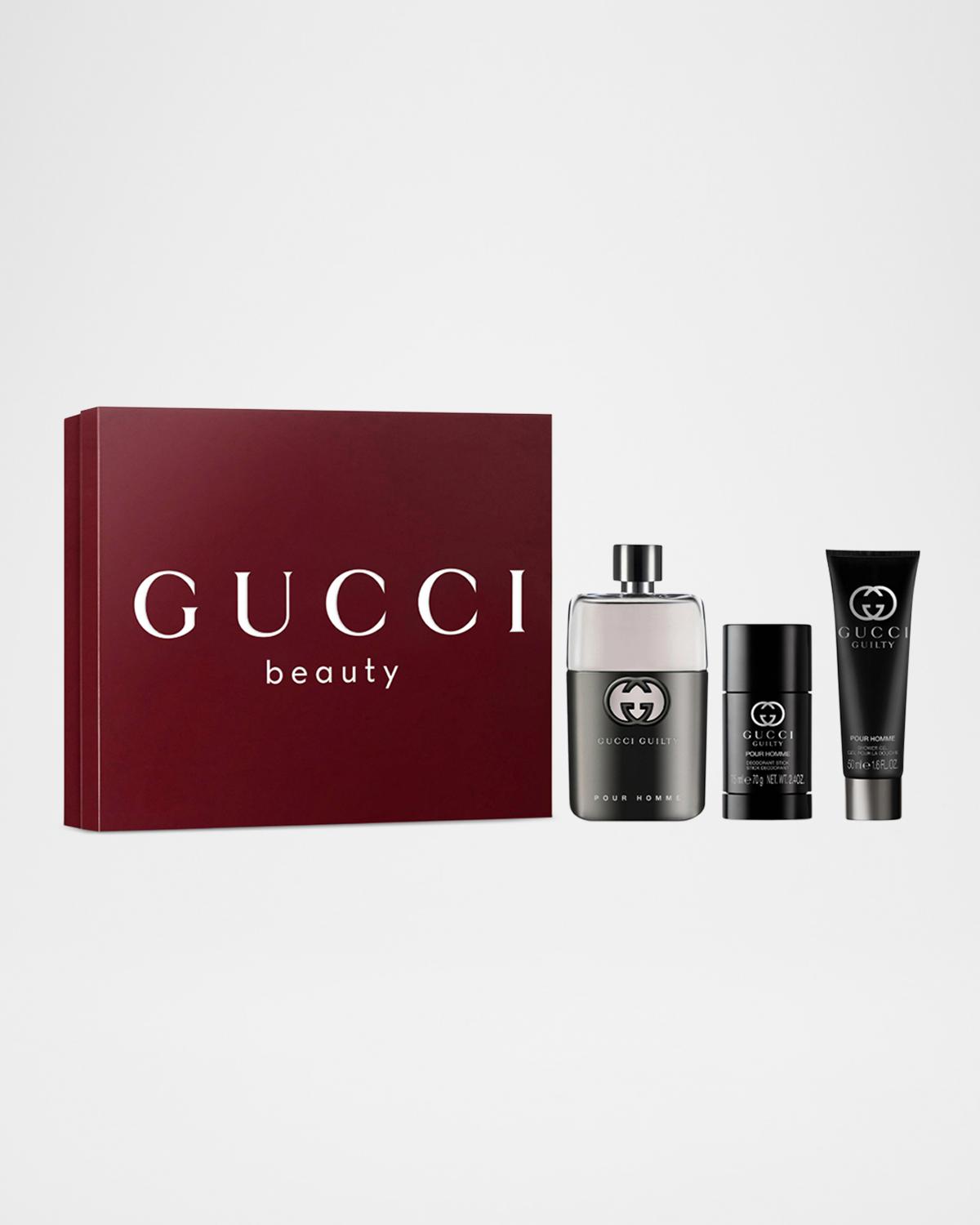 Gucci Men's Guilty Pour Homme Eau de Toilette 3-Piece Gift Set
