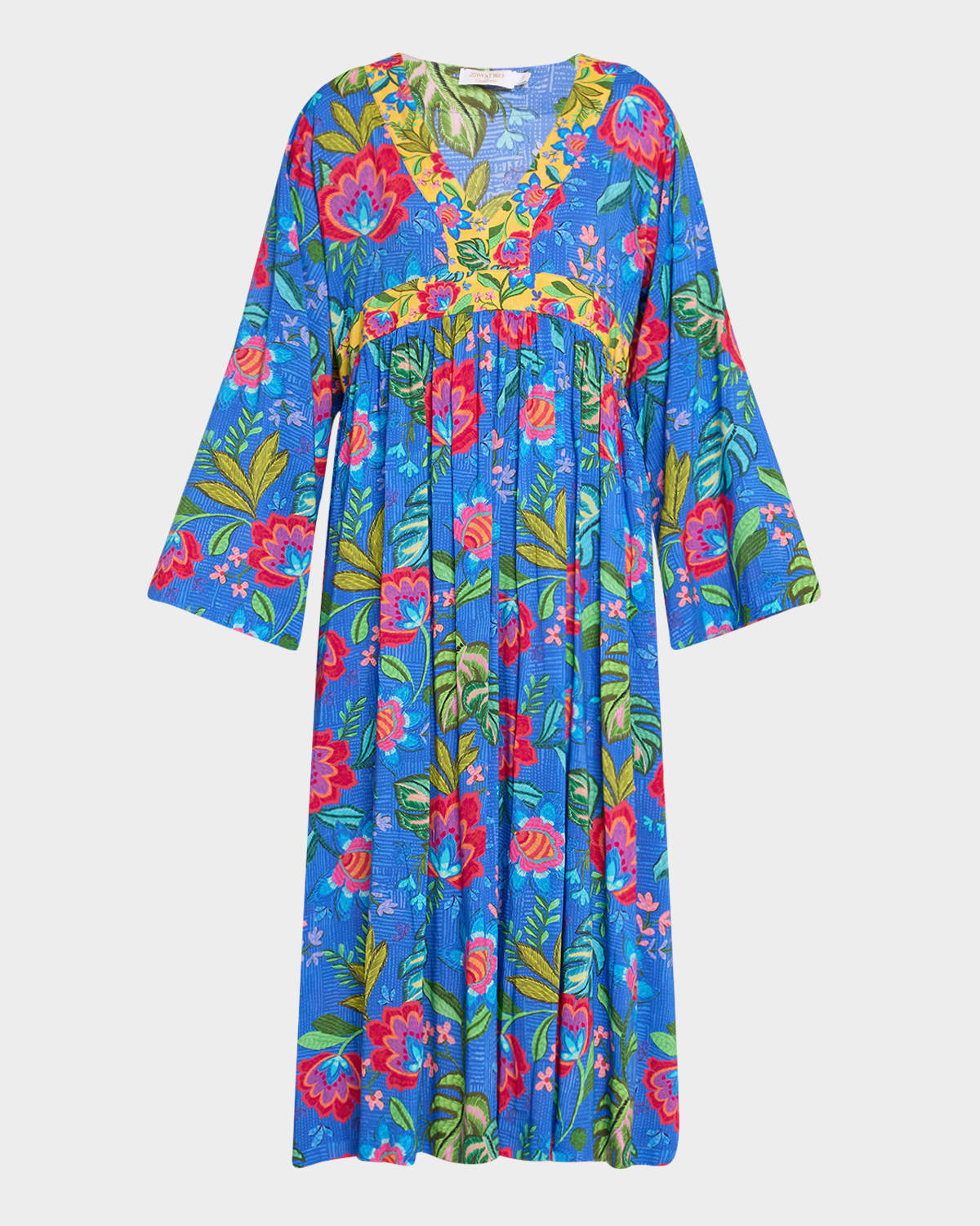Rumba Mix Flared Maxi Kaftan Coverup
