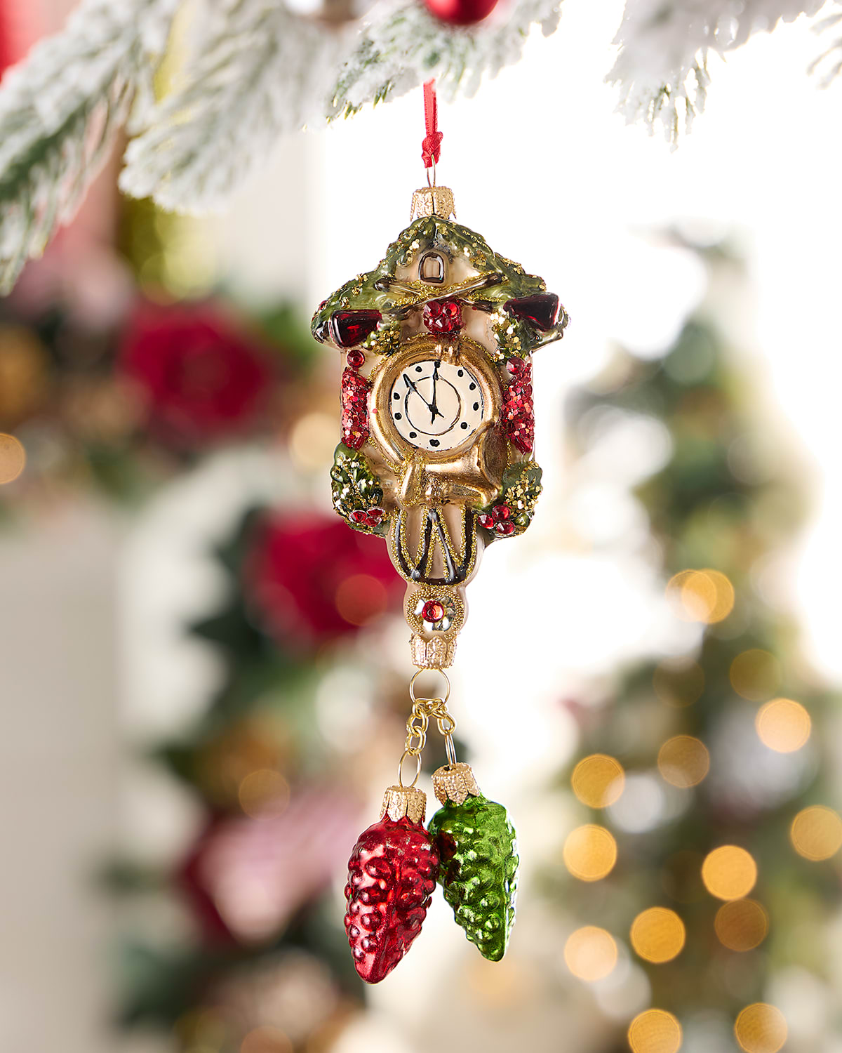 Neiman Marcus Clock Christmas Ornament