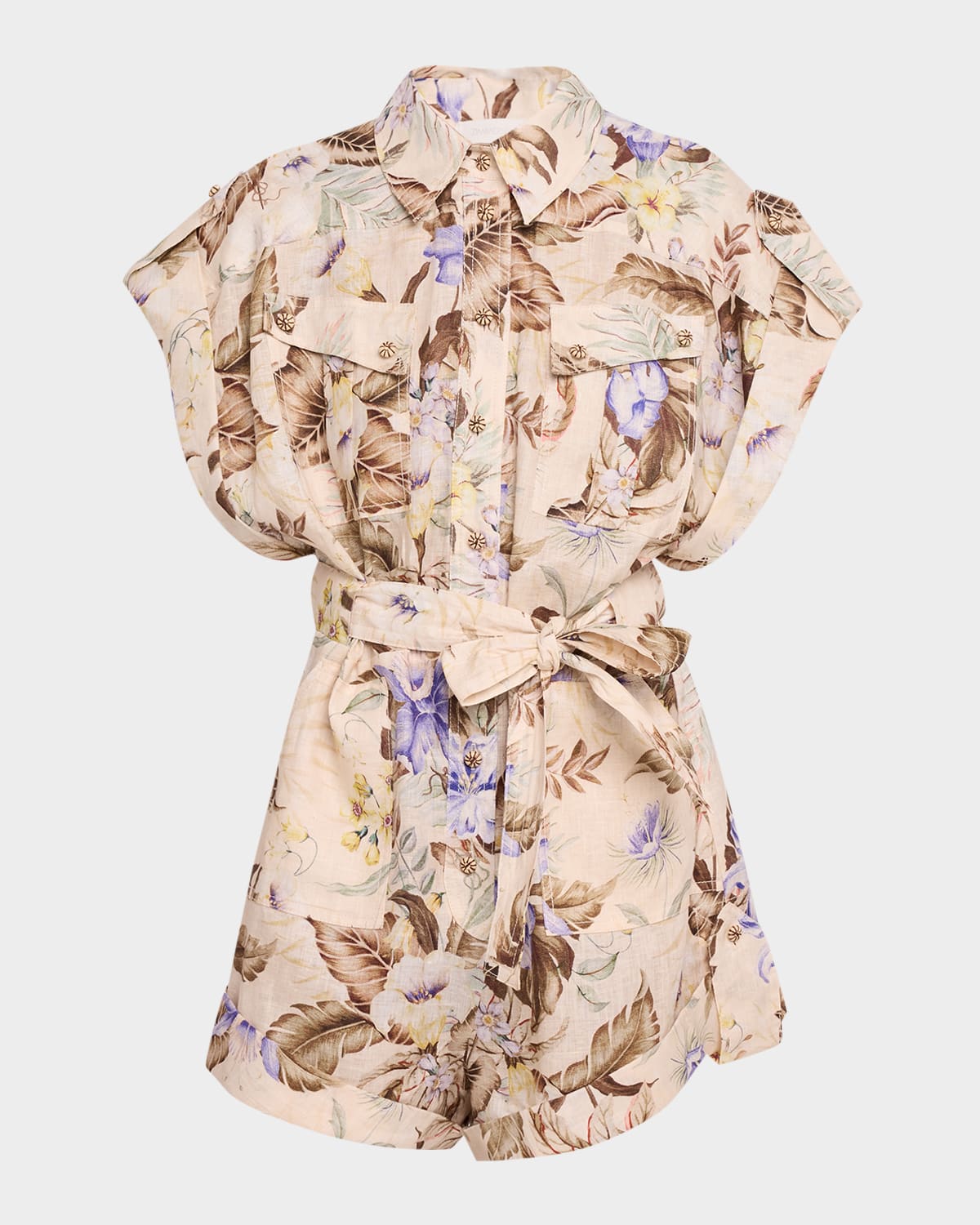 Zimmermann Coco Cuffed Playsuit
