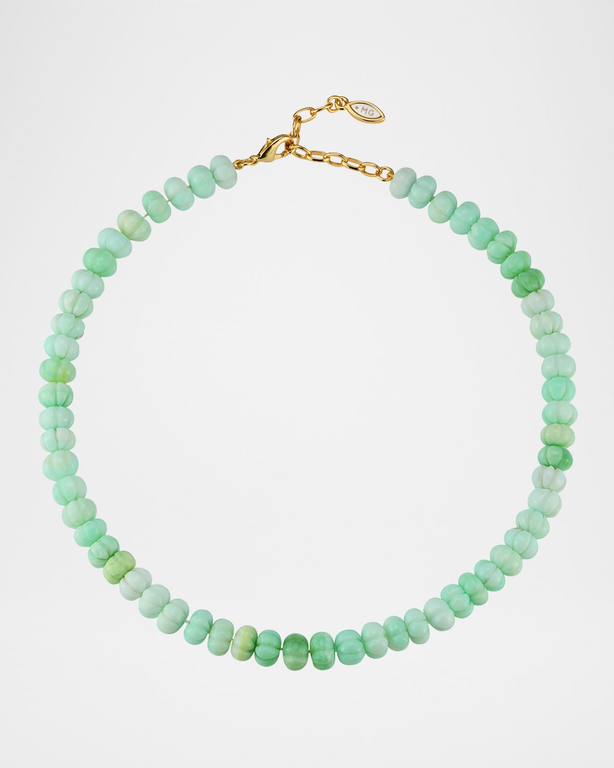 Semi-Precious Carved Opal Strand Necklace