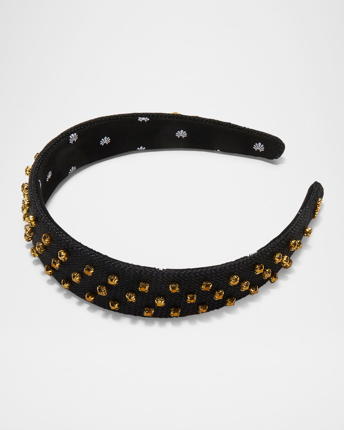 Lele Sadoughi Crystal Dorado Burlap Bessette Headband In Crystal Dorado 200