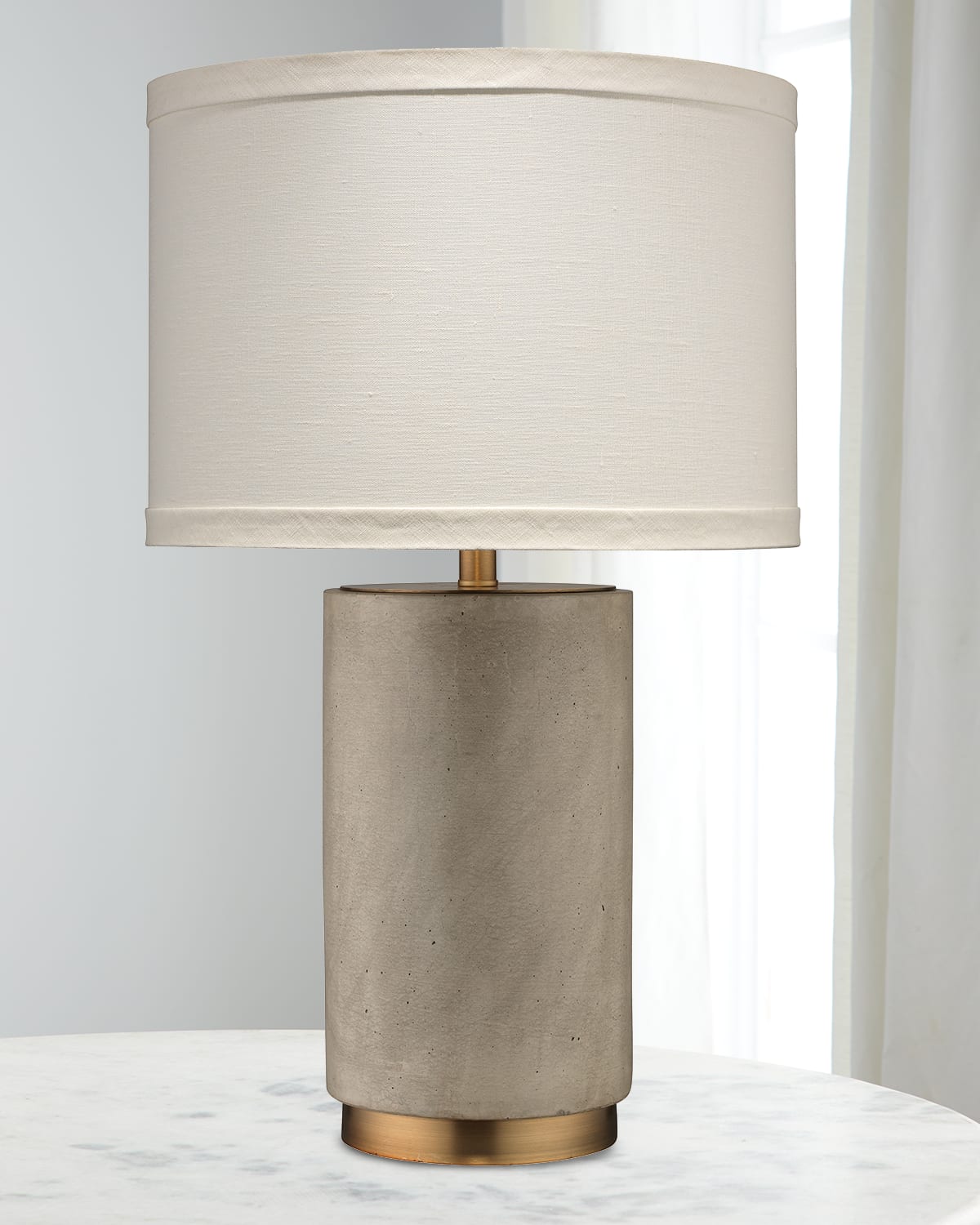 Jamie Young Mortar 25.5" Table Lamp In Grey