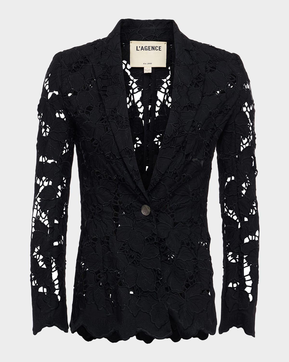 Clementine Eyelet-Embroidered Blazer