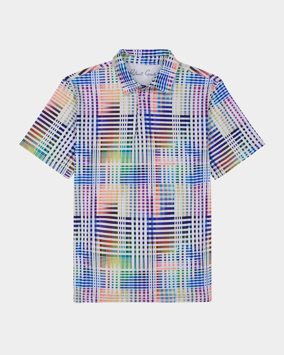 Robert Graham Wallis Geo Print Performance Polo In Multi