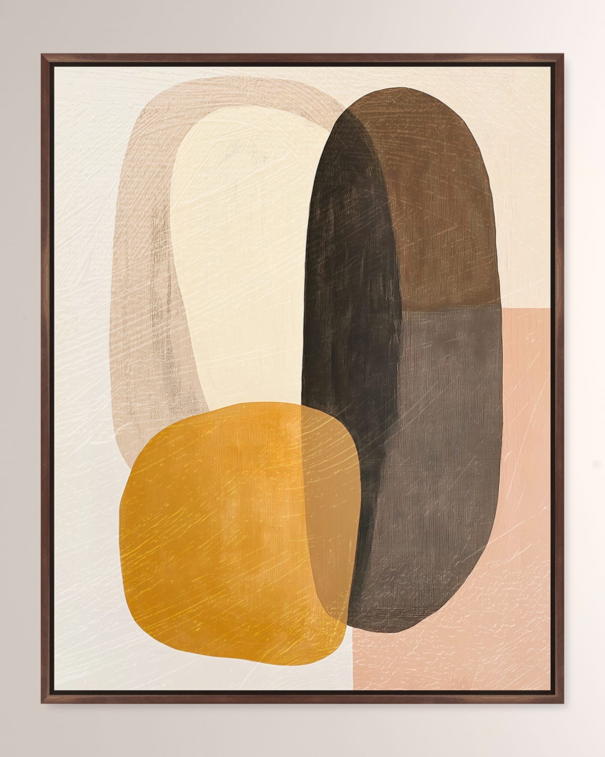 The Oliver Gal Artist Co. Curves Of Solitude Framed Giclee On Canvas